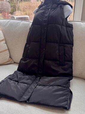 New Look longline hooded vest, Size 4